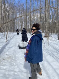 faustine in the sugar bush